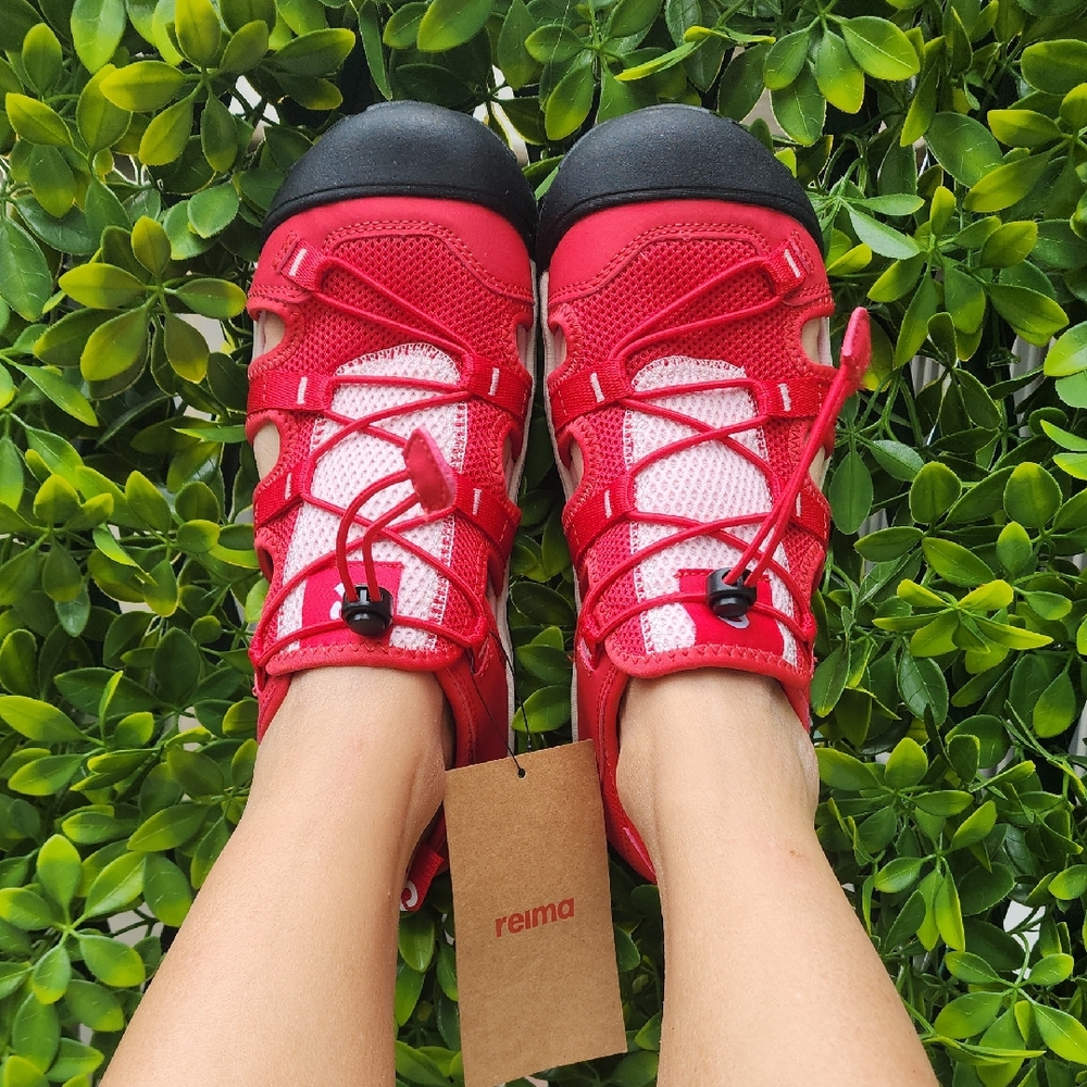 New Reima Red and Black Hiking Sandals